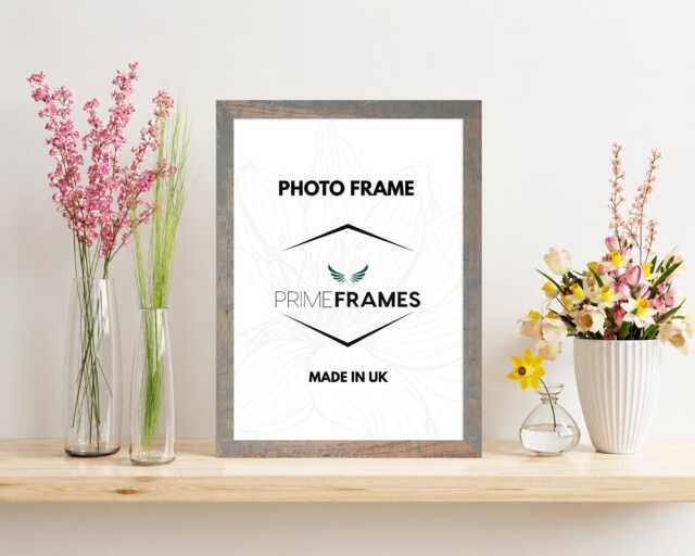 Picture Frame Rustic Silver Oak Photo A1-A5 Poster Frames Landscape Portrait Wall Art Modern Home D??cor Christmas Gifts - image 1