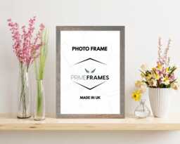 Picture Frame Rustic Silver Oak Photo A1-A5 Poster Frames Landscape Portrait Wall Art Modern Home D??cor Christmas Gifts - thumbnail 1