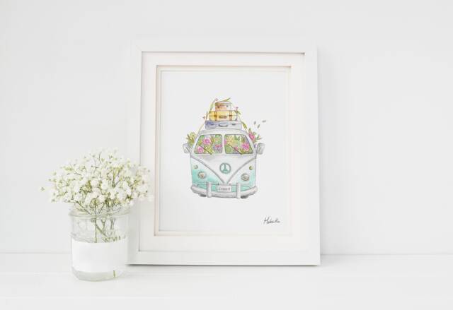 Art Print Westfalia Poster - Affiche ??t?? Fait Au Qu??bec Hobeika - image 1