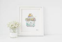 Art Print Westfalia Poster - Affiche ??t?? Fait Au Qu??bec Hobeika - thumbnail 1