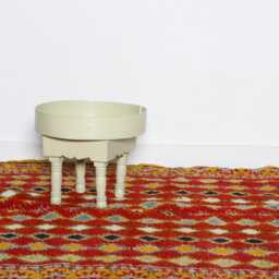 Large Moroccan Wool Rug 10x5 Ft Red Tribal Berber Carpet - thumbnail 2