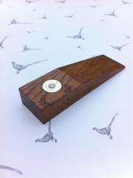 Purdey Solid Oak Door Wedge/Paperweight Gift