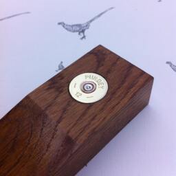 Purdey Solid Oak Door Wedge/Paperweight Gift - thumbnail 2