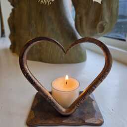 7Th Copper Anniversary T Light~ Personalised Wedding Gift~ For Him Her Couples~ Candles Home Decor~ 7 Year Gift - thumbnail 2