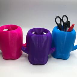 Halloween Monster Pen Pot, Makeup Brush Holder, Desk Buddy, Storage Pot Gift - thumbnail 3