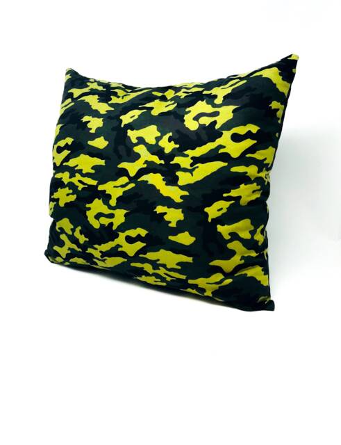 Handcrafted Camouflage Throw Pillow - Army Green Home Decor - image 1