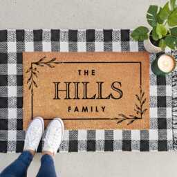 Front Entrance Doormat - Personalised Last Name - thumbnail 4