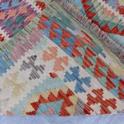 7x10 Tribal Chubi Kilim Rug, Afghan Flatweave Area Brand New Kilim, Maimana Oriental Turkmen Rug For Bedroom, Livingroom - thumbnail 4