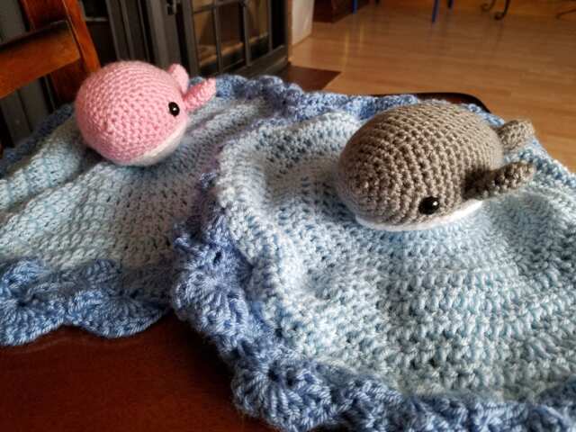 Whale Lovey Blanket - image 1
