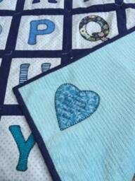 Handmade Made To Order Custom Abc Baby/ Child/Toddler Alphabet Blanket Quilt - thumbnail 2