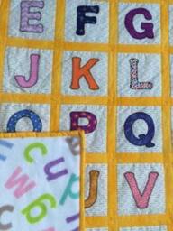 Handmade Made To Order Custom Abc Baby/ Child/Toddler Alphabet Blanket Quilt - thumbnail 3