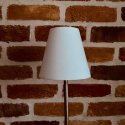 White Linen Candle Clip Lampshades - thumbnail 2