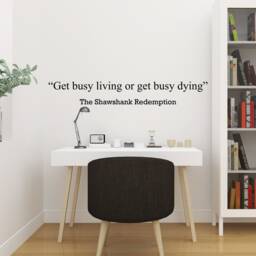 The Shawshank Redemption Inspirational Motivational Wall Decal Quote Art Inspired Focus Positive Home Room Decor Encouragement 48x7 In - thumbnail 3