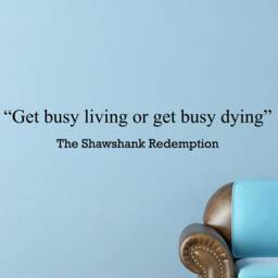 The Shawshank Redemption Inspirational Motivational Wall Decal Quote Art Inspired Focus Positive Home Room Decor Encouragement 48x7 In - thumbnail 2