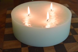 Custom Hand Poured 8 Inch Candle With Multi Wicks - thumbnail 1