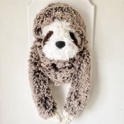 Sloth Faux Taxidermy - Plush Wall Decor Claraloo - thumbnail 2