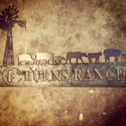 Custom Ranch Sign - Cattle Brand Personalized Metal Wall Art Cow Silhouette Cattle Drive - thumbnail 2