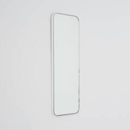 Quadris??? Rectangular Minimalist Mirror With White Frame - Xl - thumbnail 1
