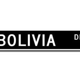 Bolivia Sign, Gift, Keepsake, Wall Decor, Souvenir Custom Street Quality Metal Sign - thumbnail 2