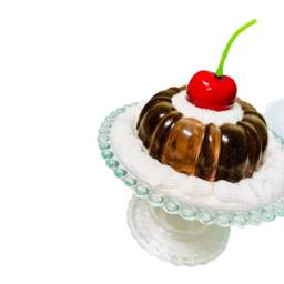 Extra Whipped Cream Mini Chocolate Cherry Jelly Cake Fake Food Dopamine Decor Quirky Funky Kitschy Retro Pop Art - thumbnail 2