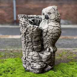 Handmade Concrete Owl Statue Mother Sculpture Outdoor Stone Bird Figurine Woodland Garden Decor Cement Lawn Ornament Owl Lover Gift - thumbnail 1