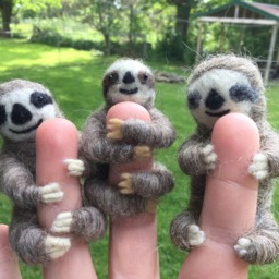 Needle Felted Sloth - thumbnail 2