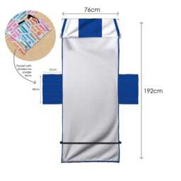 Glasgow Bears - 1992 Home Kit Blue Football Sunbed Towel With Pockets - thumbnail 3