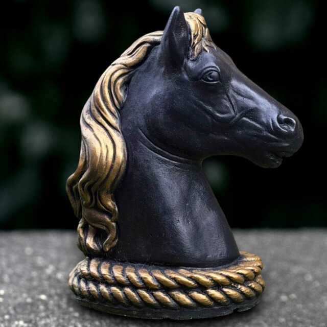Large Head Horse Sculpture Concrete Figurine Outdoor Animal Decoration Handmade Garden Art Horse Lover Gift Yard - image 1