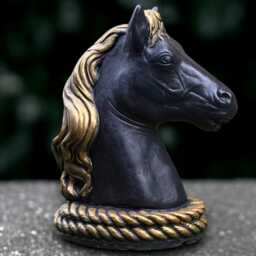 Large Head Horse Sculpture Concrete Figurine Outdoor Animal Decoration Handmade Garden Art Horse Lover Gift Yard