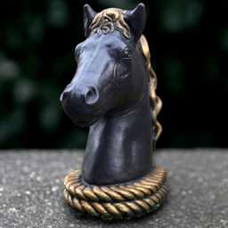 Large Head Horse Sculpture Concrete Figurine Outdoor Animal Decoration Handmade Garden Art Horse Lover Gift Yard - thumbnail 4