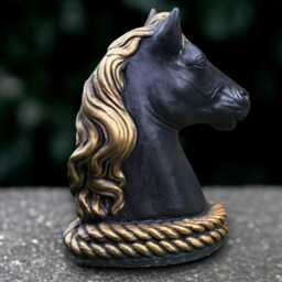 Large Head Horse Sculpture Concrete Figurine Outdoor Animal Decoration Handmade Garden Art Horse Lover Gift Yard - thumbnail 3