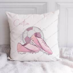Football Cushion, Pillow, For Her, Gift, Football, Girls Football, Girl, Gift Female - thumbnail 2