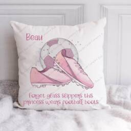 Football Cushion, Pillow, For Her, Gift, Football, Girls Football, Girl, Gift Female - thumbnail 3