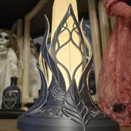 Elven Inspired Lamp Mains Usb Mythical Magical Gothic Occult Light V2 - thumbnail 2