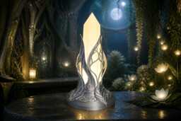 Elven Inspired Lamp Mains Usb Mythical Magical Gothic Occult Light V2 - thumbnail 1