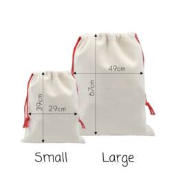 Personalised Santa Sack, Christmas Ballerina, First Gift, Eve Bag, Stocking Set, Xmas - thumbnail 3