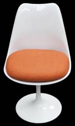 Replacement Cushion For Saarinen Tulip Side Chair - Amazing Vinyl Looks Like Fabric Arm Chair Available Also - thumbnail 1