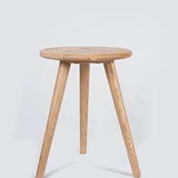 Minimalist Ash Wood Stool Modern Plant Stand Side Table - thumbnail 2