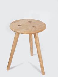 Minimalist Ash Wood Stool Modern Plant Stand Side Table - thumbnail 1