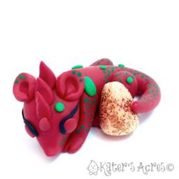 Christmas Polymer Clay Dragon Gumdrop Series - Limited Edition Christmas Holiday Collectible - thumbnail 2