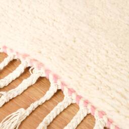 Pink Moroccan Rug, Handmade Beniourain Rug 5x8 Ft - thumbnail 4
