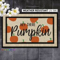 Hey Pumpkin Doormat - Add Some Personalized Charm To Your Front Door