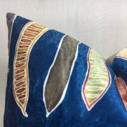 Handwoven Silk Ikat Pillow Cover, Decorative Accent 20x20 - thumbnail 3