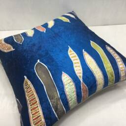 Handwoven Silk Ikat Pillow Cover, Decorative Accent 20x20 - thumbnail 4