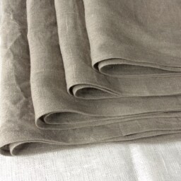Natural Linen Bath Towel Prewashed Undyed Flax, Vintage Look - thumbnail 2