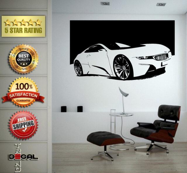 Sports Exotic Racing New Old School Muscle Car Vehicle Wall Vinyl Sticker Mural Room Decor L1829 - image 1
