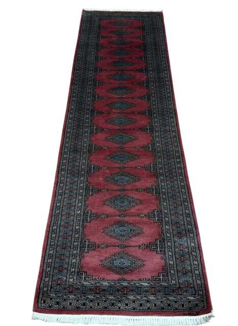 2.3x8 Pink Color Bokhara Rug - Runner Hallway Luxury Bukhara Fine Quality Woolen Afghan - image 1