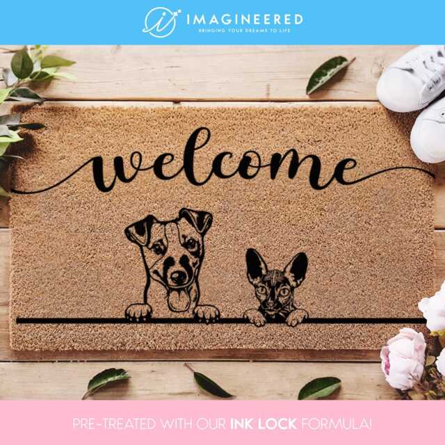 Custom Pet Welcome Mat - Personalized Dog & Cat Doormat Breeds Unique Gift For Animal Lovers Front Door Decor Owners - image 1