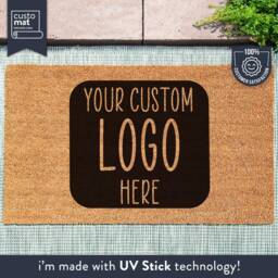 Your Custom Logo Here - Personalized Doormat For Business Customized Coir Mat Housewarming Gift - thumbnail 2
