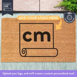 Your Custom Logo Here - Personalized Doormat For Business Customized Coir Mat Housewarming Gift - thumbnail 1